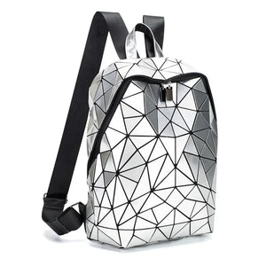 Geometric Women Backpack Luminous Bag