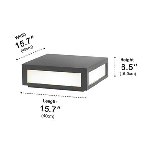 Solar Waterproof Post Cap Aluminum Column Pedestal Light