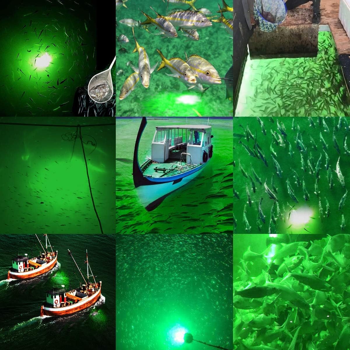 Underwater Night Fishing Light - Lumens Fish Attracting Light, Night Fishing Light