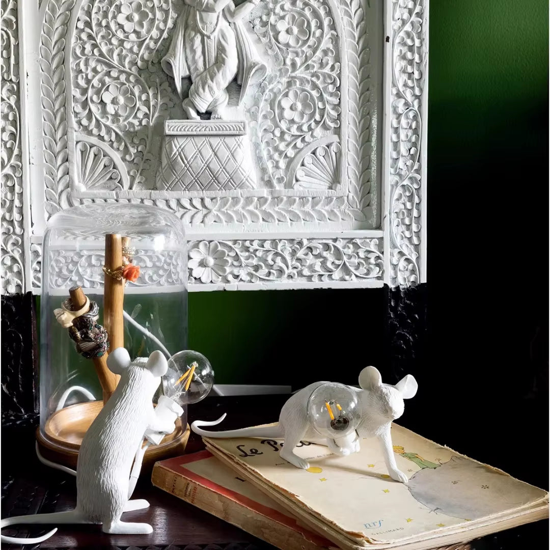 Doctor Mousey – Original Designer Mouse Lamp for Tabletop or Shelf