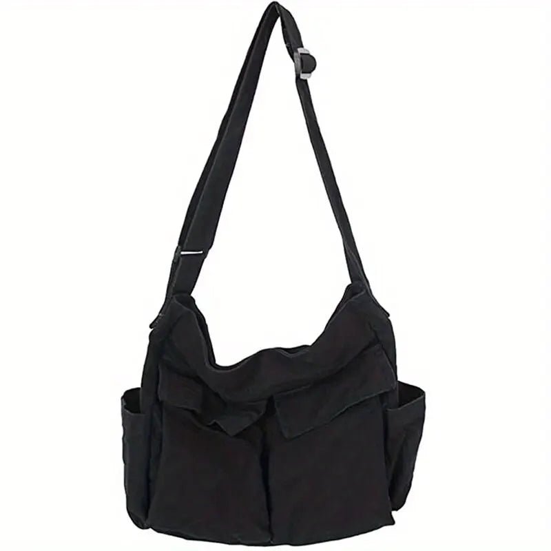 Women's Large Canvas Shoulder Messenger Bag – Vintage & Spacious
